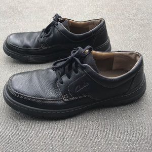 Clarks Men’s Leather Black Shoes Size 10M